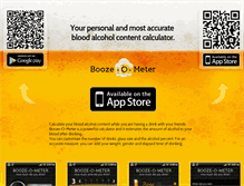 Tablet Screenshot of booze-o-meter.com